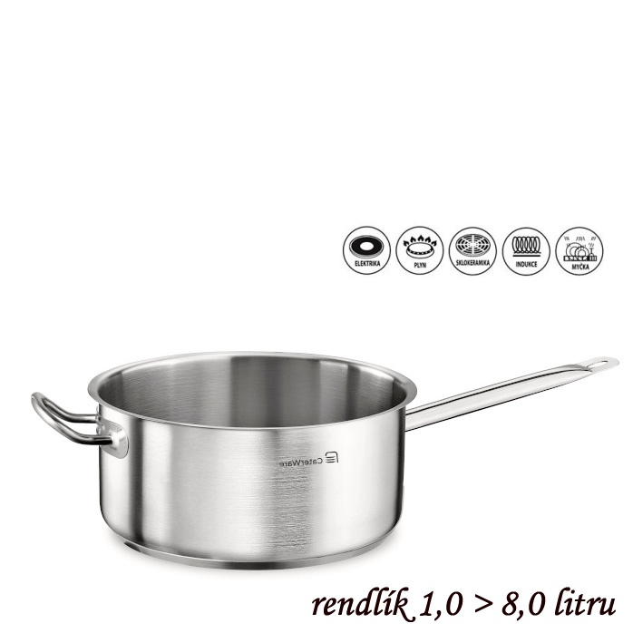 Rendlík  5,0 l. nerez pr.24 výška 11,0 profi-line CaterWare