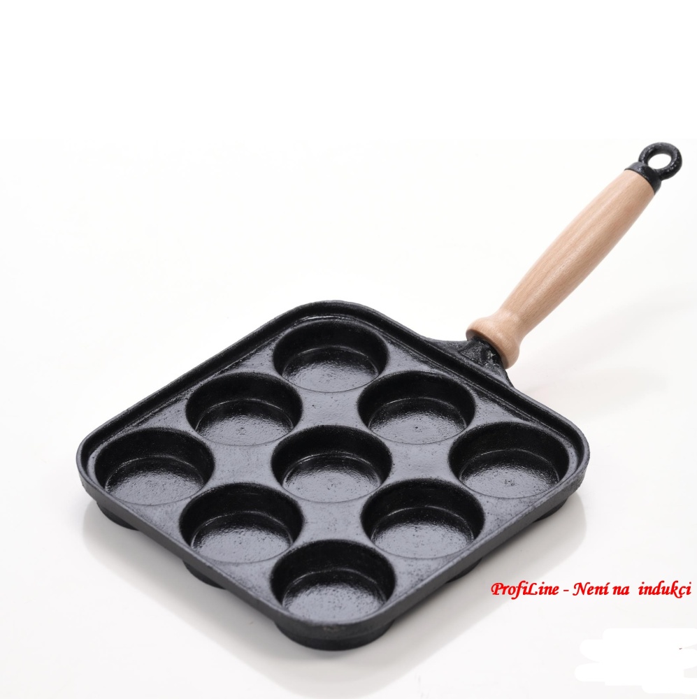 Pánev 26x26cm důlková 9 ok ProfiLine
