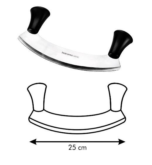 Krájecí kolébka kuchařská 25 cm SONIC> doprodej ks: 1