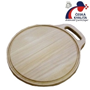 Deska prac. kuch. s dráž. tvrdé dř,olej32x28v1,9 cm úchop pro prsty