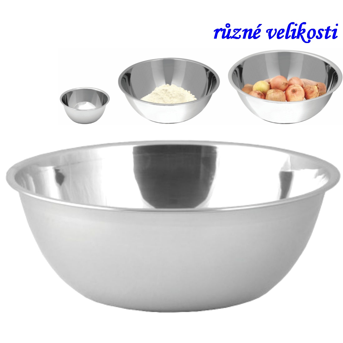 Miska 22 cm INOX středně vysoká GLOSSY > skladem ks: 28