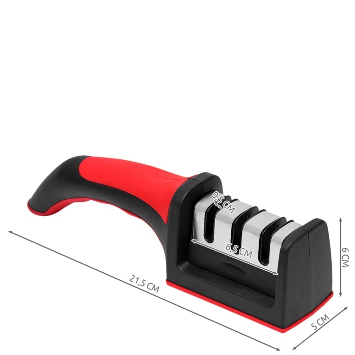 Ostřič nožů, brousek/ 21,5x5cm trojitý MISTY