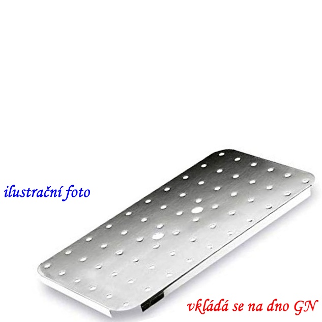Dno do GN 1/1 INOX perforované (falešné dno)