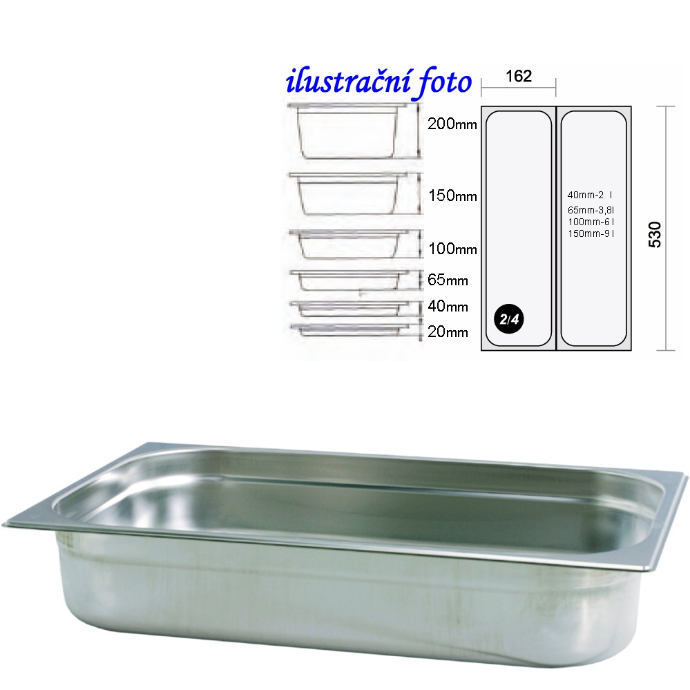 GN 2/4 - 150 INOX