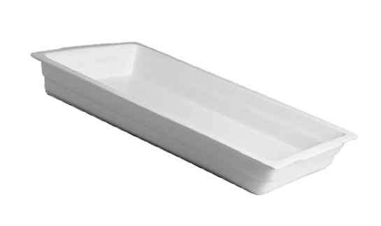 GN 1/1 - v 2,2 cm Porcelán - Bílý