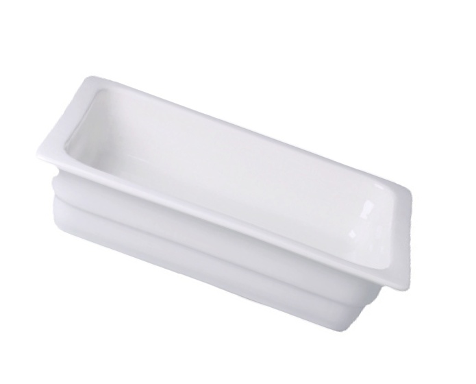 GN 1/1 - v 2,2 cm Porcelán - Bílý