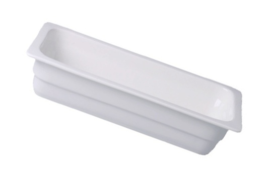 GN 1/3 - v 6,5 cm Porcelán - Bílý