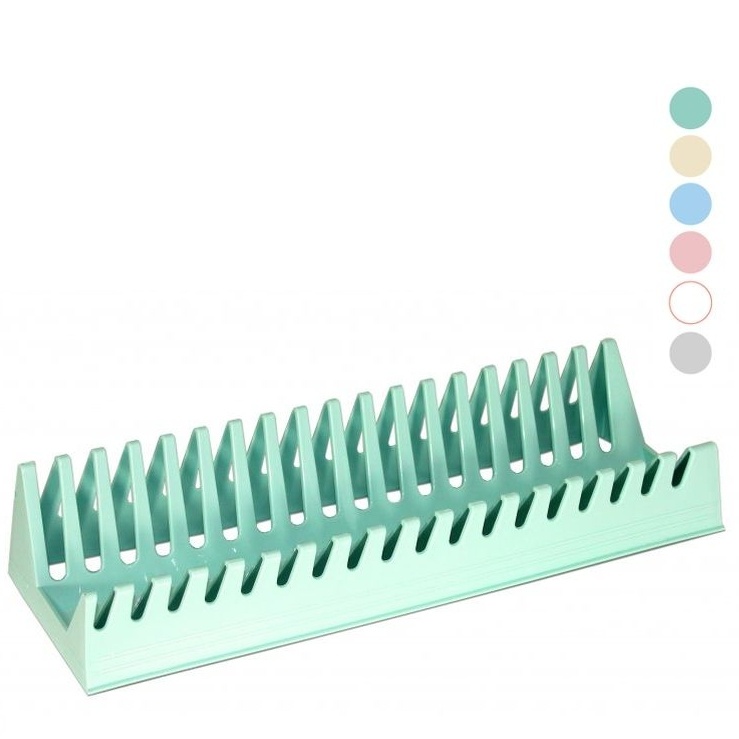 Odkapávač na talíře žebro hranaté plast, color mix