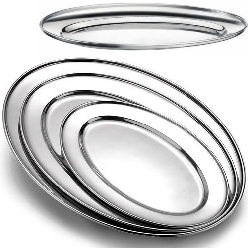Podnos nerez servírovací ovál 35x23 cm Econom-Line> doprodej ks: 1