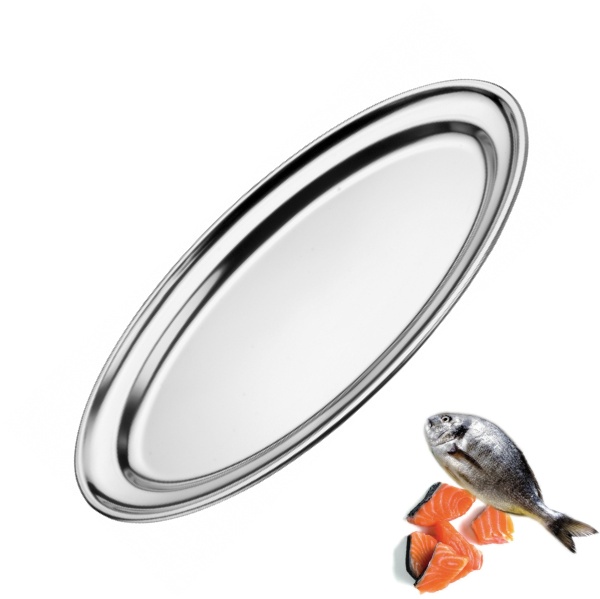 Podnos nerez servírovací ovál 60 cm SALVINELLI> doprodej ks: 3