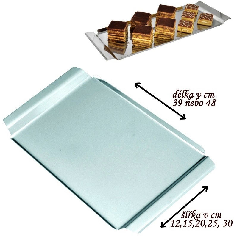 Tác servírovací INOX 39x30 cm STRONG MP>doprodej ks: 12