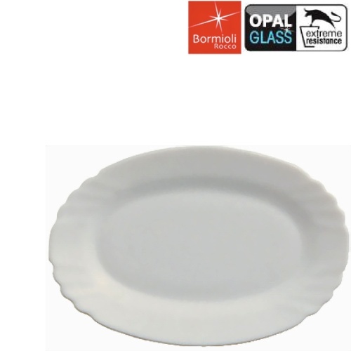 Talíř ovál 23 cm přílohový, moučníkový EBRO B-6 ks > doprodej spr: 5 ( 5x6=30 ks)