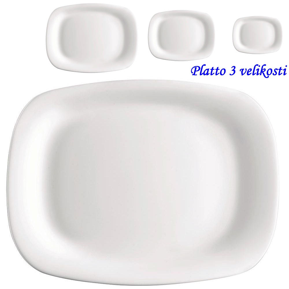 Talíř plato, podnos 28x21 cm PARMA B-6 ks> doprodej spr: 7 ( 7*6 ks= 42+2 )