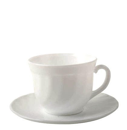 Šálek s podšálkem káva, čaj 280 ml. TRIANON SET 4+4 ks >doprodej spr: 9