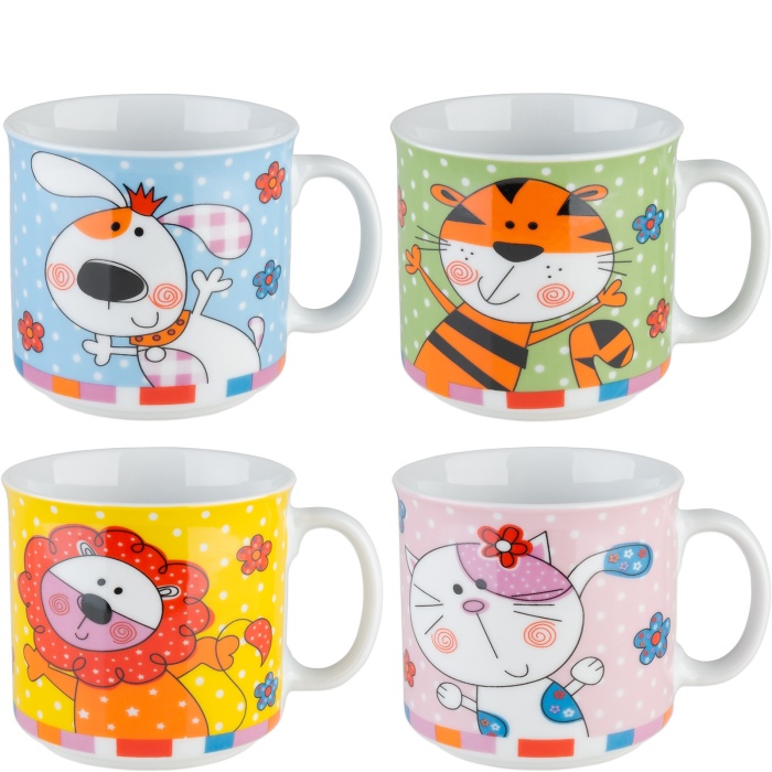 Hrnek 150ml porc. dekor - ANIMALS > doprodej ks: 152