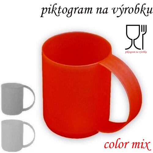 Hrnky UH 0,4 lit. REN COLOR mix bal. 36 ks