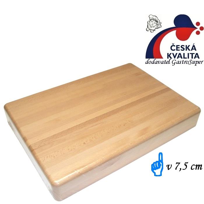 Deska kuch. Masodeska 50x35v7,5 cm s úchytem bukové dřevo