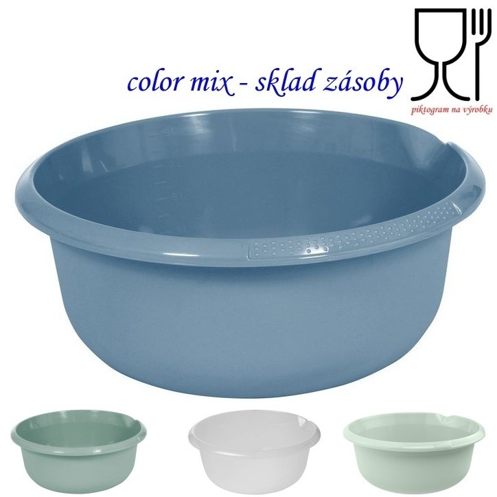 Miska UH pr.32 v14 cm; 6 litr. s výlevkou - color mix