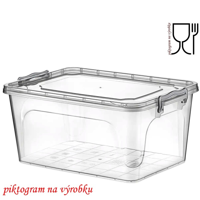 BOX 20 litrů 48x32,5x20cm s víkem
