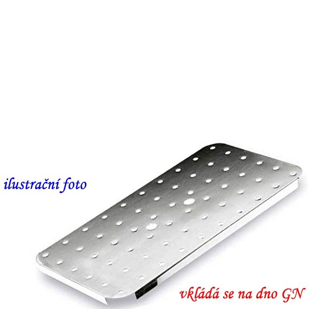 Dno do GN 1/1 INOX perforované (falešné dno)