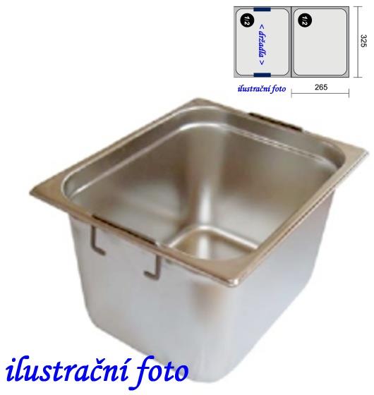 GN 1/2 - 200 INOX + držadla