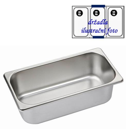 GN 1/3 - 100 INOX s drtžadly