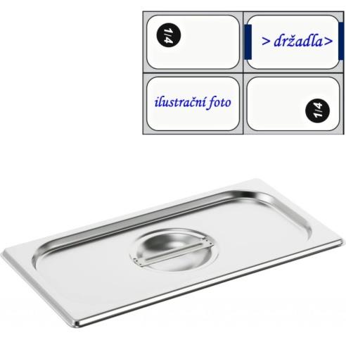 Víko GN 1/4 INOX obyčejné
