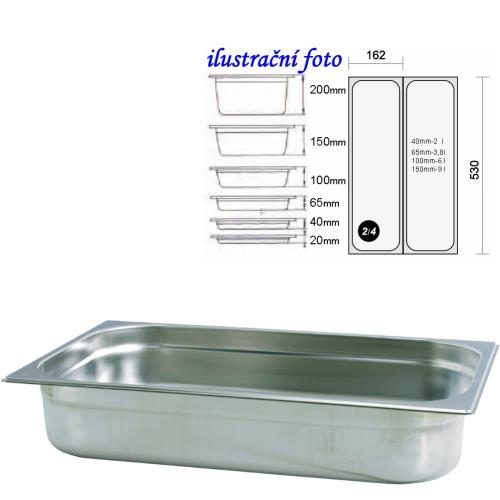 GN 2/4 - 100 INOX