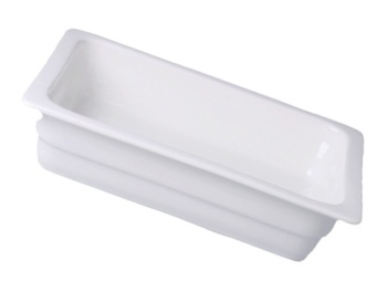 GN 1/1 - v 2,2 cm Porcelán - Bílý