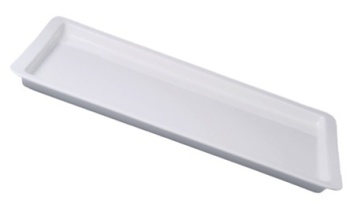 GN 1/3 - v 2,2 cm Porcelán - Bílý