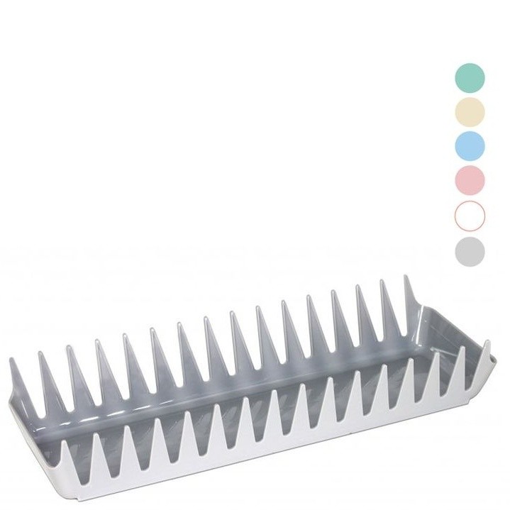 Odkapávač na talíře žebro jehla plast, color mix