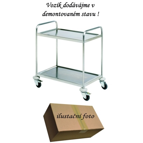 Vozík servir. 2-P 86x54x93 INOX demontovaný