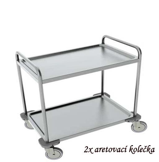 Vozík 2 police servirovací 90x60v95 INOX MonoBlok